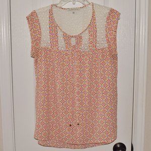 Daniel Rainn boho crochet blouse